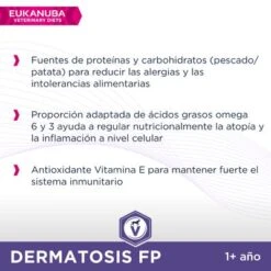 Eukanuba VETERINARY DIETS Dermatosis Pienso Para Perros 11 Eukanuba VETERINARY DIETS Dermatosis Pienso Para Perros -Mascotas Artículos Tienda 8710255129938 2 8