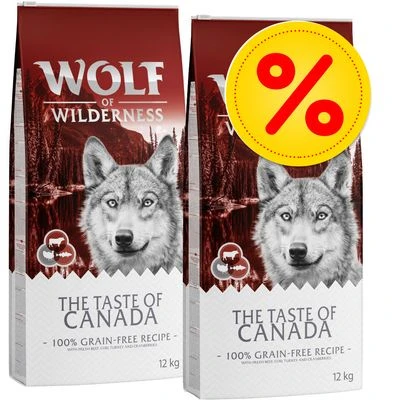 Pack Ahorro: 2 X 12 Kg Wolf Of Wilderness The Taste Of 1 Pack Ahorro: 2 X 12 Kg Wolf Of Wilderness The Taste Of