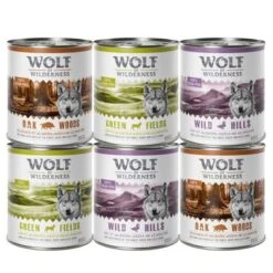 Megapack Wolf Of Wilderness 24 X 800 G -Mascotas Artículos Tienda wow 6x800g mixpaket 6