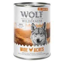 Wolf Of Wilderness Free Range 6 X 400 G / 800 G - Pack De Prueba 32 Wolf Of Wilderness Free Range 6 X 400 G / 800 G - Pack De Prueba -Mascotas Artículos Tienda wow freerange wideacres 400g 1000x1000 3