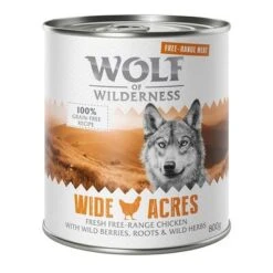 Wolf Of Wilderness Free Range 6 X 400 G / 800 G - Pack De Prueba 33 Wolf Of Wilderness Free Range 6 X 400 G / 800 G - Pack De Prueba -Mascotas Artículos Tienda wow freerange wideacres 800g 1000x1000 1 1