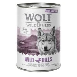Wolf Of Wilderness Free Range 6 X 400 G / 800 G - Pack De Prueba 23 Wolf Of Wilderness Free Range 6 X 400 G / 800 G - Pack De Prueba -Mascotas Artículos Tienda wow freerange wildhills 400g 1000x1000 7